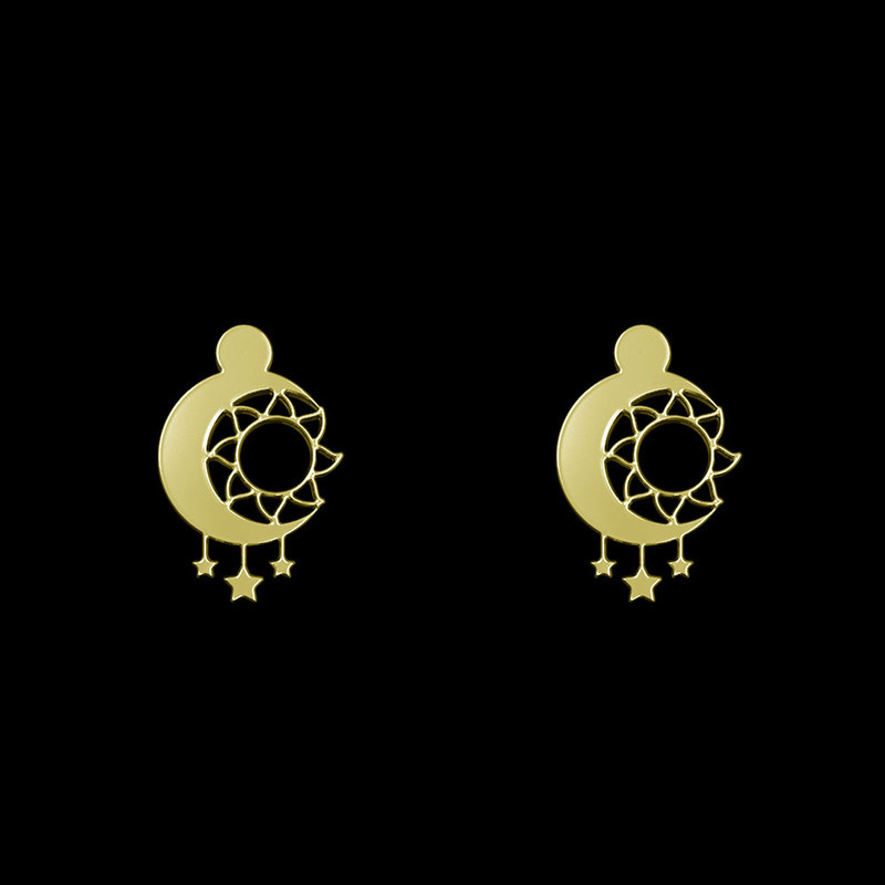 گوشواره طلا 18 عیار زنانه مدوپد مدل ماه کد GA1-15020 گوشواره طلا 18 عیار زنانه مدوپد مدل ماه کد GA1-15020