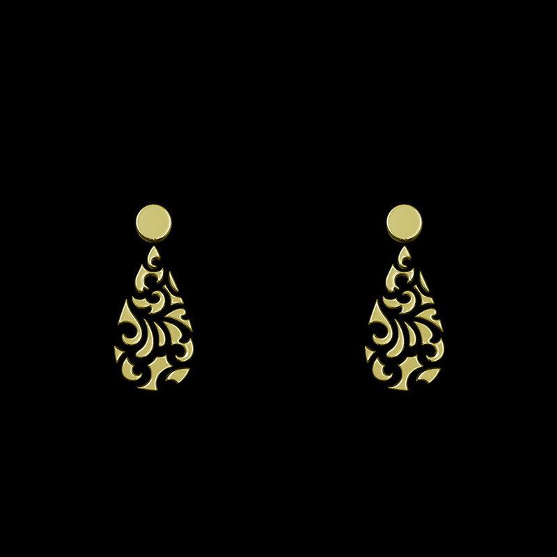 گوشواره طلا 18 عیار زنانه مدوپد مدل هندسی کد GA1-15184 گوشواره طلا 18 عیار زنانه مدوپد مدل هندسی کد GA1-15184