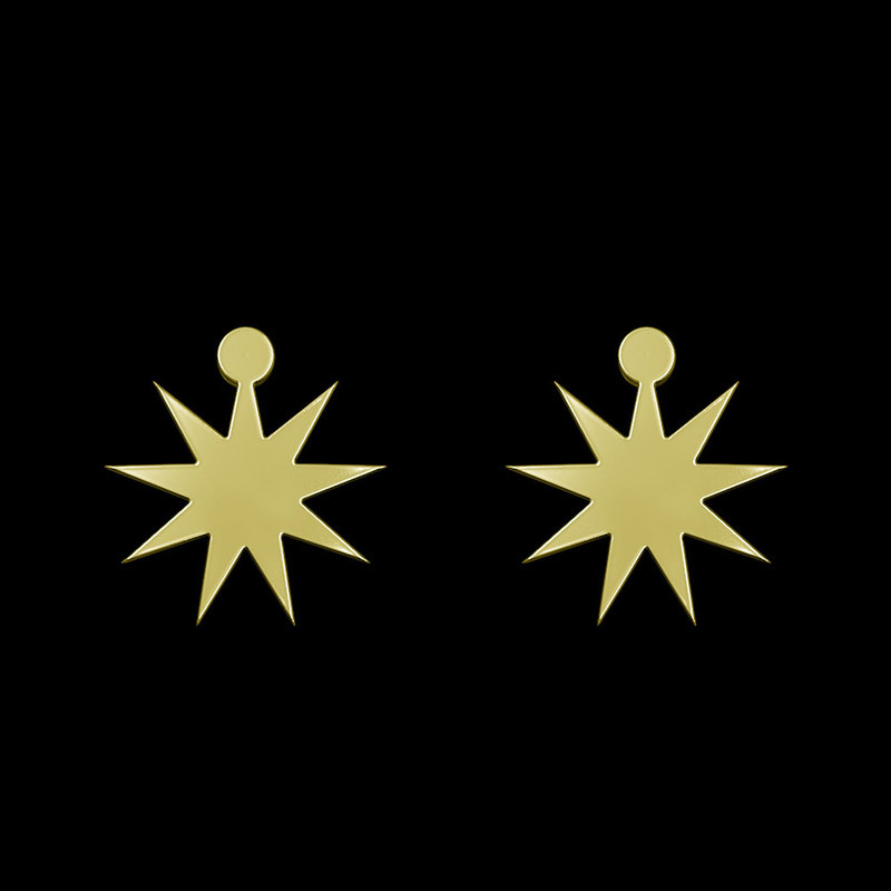 گوشواره طلا 18 عیار زنانه مدوپد مدل ستاره کد GA1-15360 گوشواره طلا 18 عیار زنانه مدوپد مدل ستاره کد GA1-15360