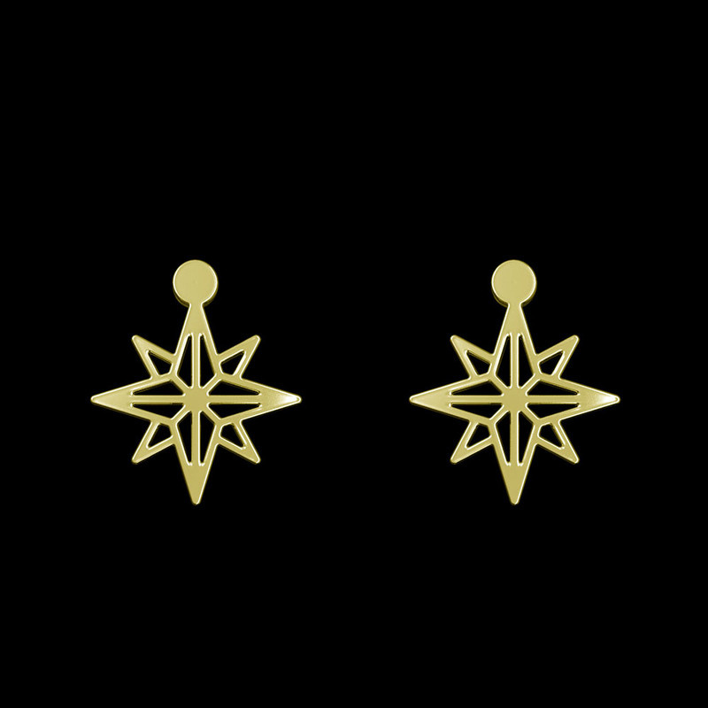 گوشواره طلا 18 عیار زنانه مدوپد مدل ستاره کد GA1-15425 گوشواره طلا 18 عیار زنانه مدوپد مدل ستاره کد GA1-15425