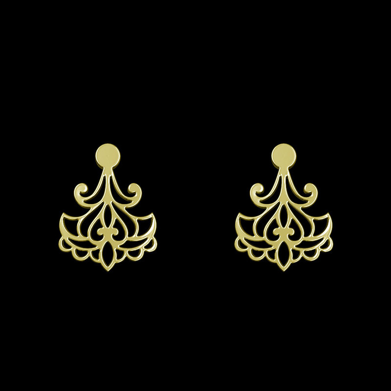 گوشواره طلا 18 عیار زنانه مدوپد مدل اسلیمی کد GA1-15268 گوشواره طلا 18 عیار زنانه مدوپد مدل اسلیمی کد GA1-15268