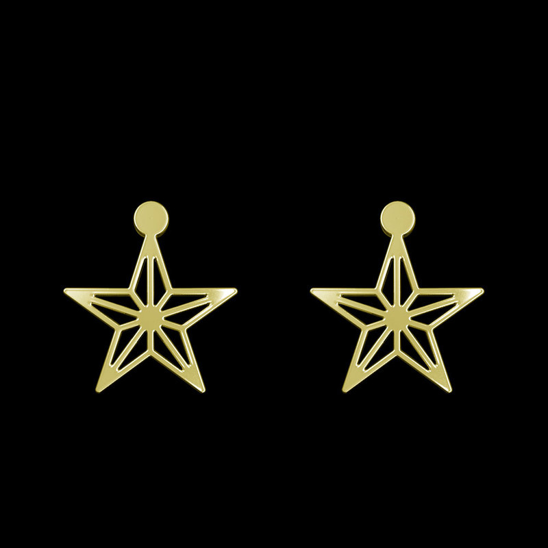 گوشواره طلا 18 عیار زنانه مدوپد مدل ستاره کد GA1-15426 گوشواره طلا 18 عیار زنانه مدوپد مدل ستاره کد GA1-15426