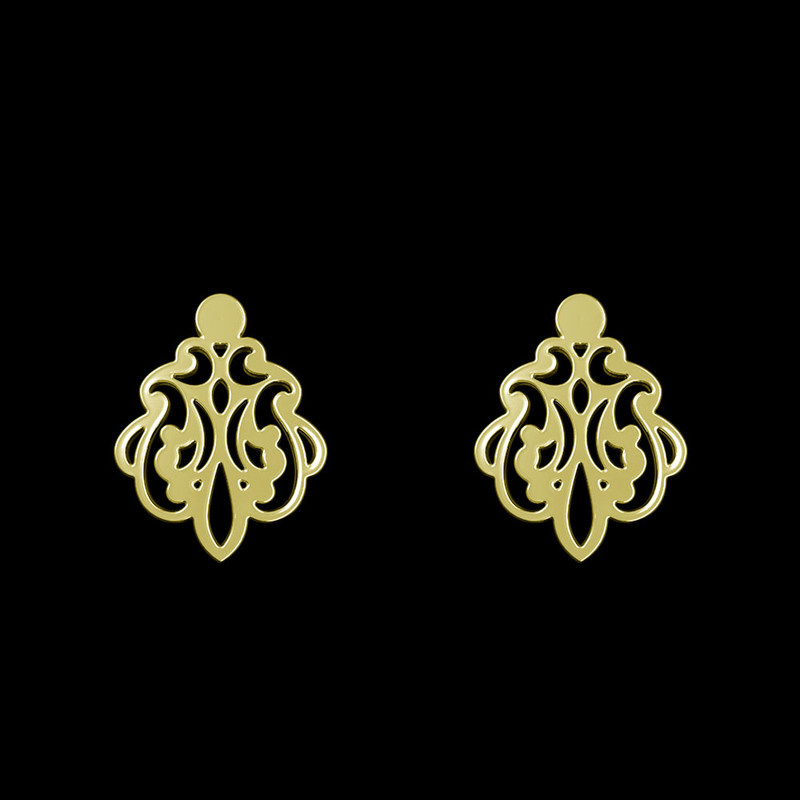 گوشواره طلا 18 عیار زنانه مدوپد مدل اسلیمی کد GA1-15309 گوشواره طلا 18 عیار زنانه مدوپد مدل اسلیمی کد GA1-15309