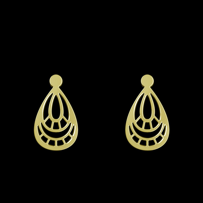 گوشواره طلا 18 عیار زنانه مدوپد مدل اسلیمی کد GA1-15334 گوشواره طلا 18 عیار زنانه مدوپد مدل اسلیمی کد GA1-15334