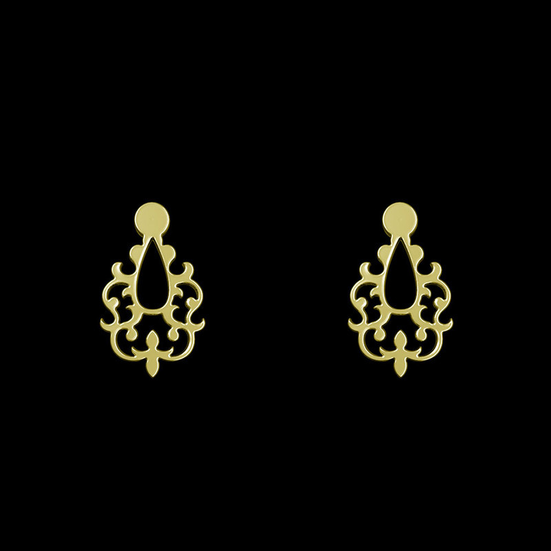 گوشواره طلا 18 عیار زنانه مدوپد مدل اسلیمی کد GA1-15337 گوشواره طلا 18 عیار زنانه مدوپد مدل اسلیمی کد GA1-15337