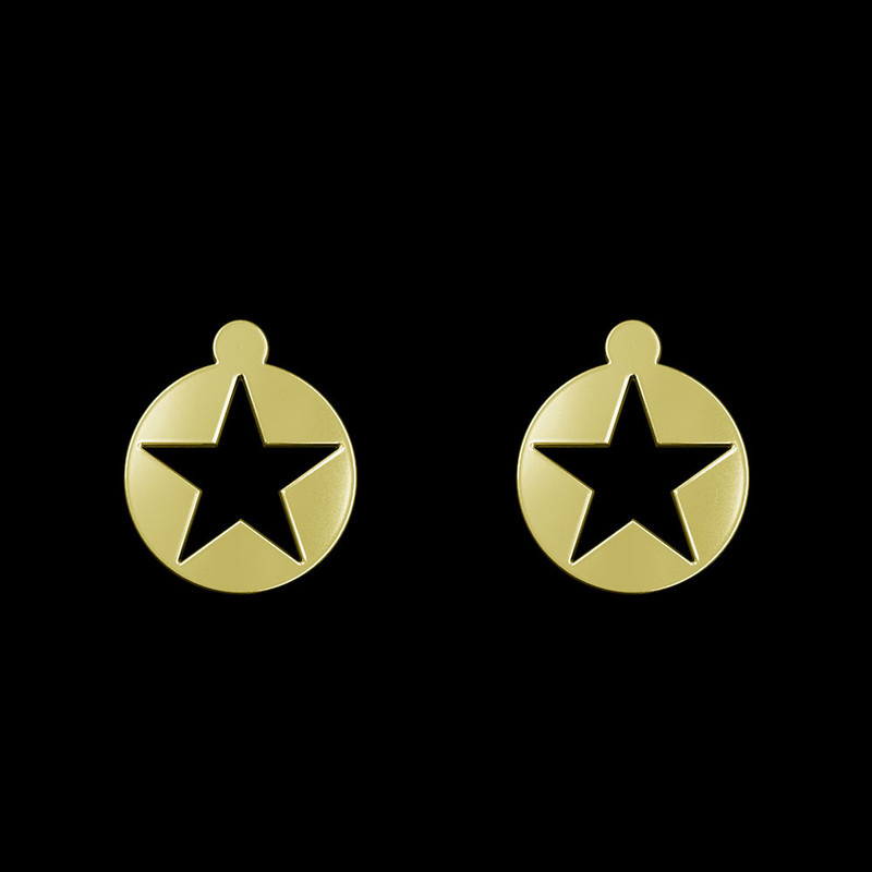 گوشواره طلا 18 عیار زنانه مدوپد مدل ستاره کد GA1-15345 گوشواره طلا 18 عیار زنانه مدوپد مدل ستاره کد GA1-15345