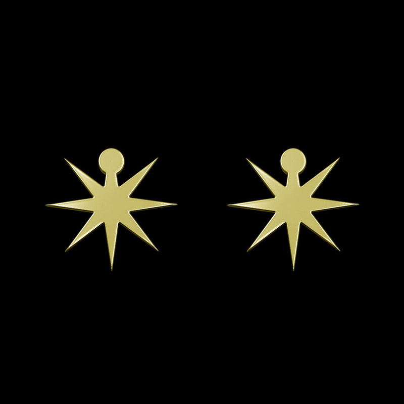 گوشواره طلا 18 عیار زنانه مدوپد مدل ستاره کد GA1-15503 گوشواره طلا 18 عیار زنانه مدوپد مدل ستاره کد GA1-15503