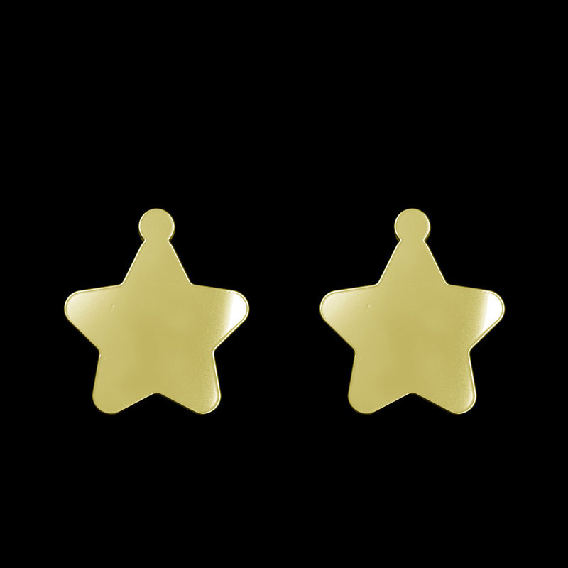گوشواره طلا 18 عیار زنانه مدوپد مدل ستاره کد GA1-15515