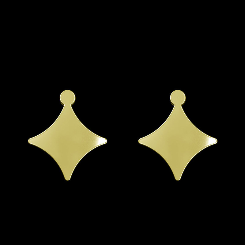 گوشواره طلا 18 عیار زنانه مدوپد مدل ستاره کد GA1-15533