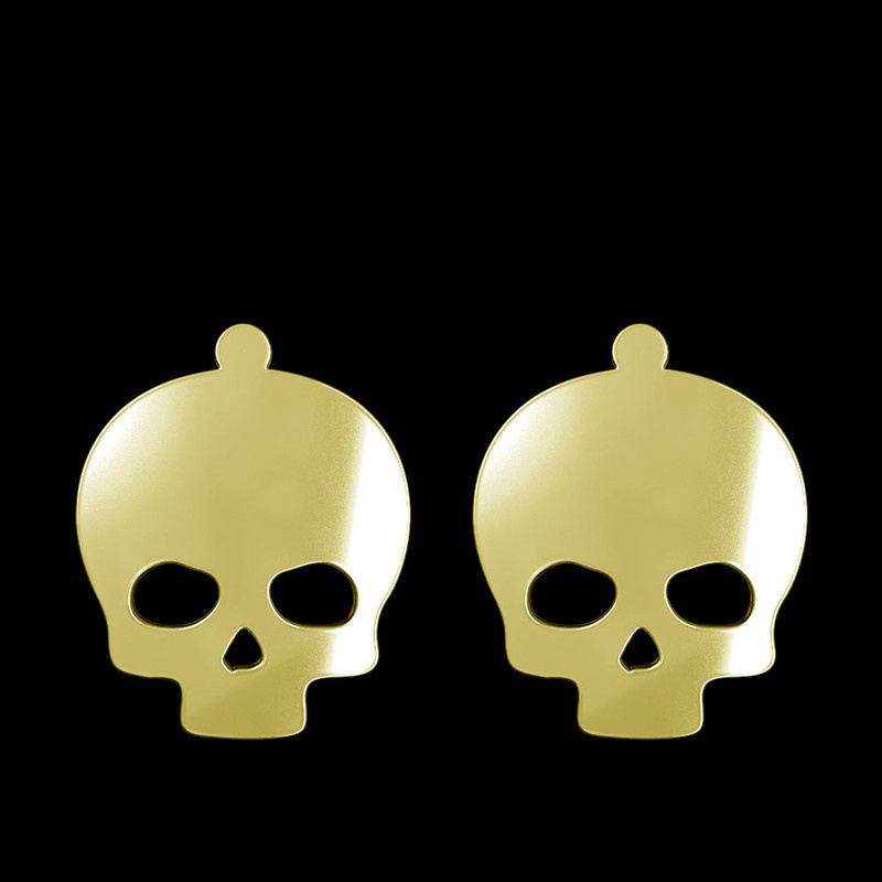 گوشواره طلا 18 عیار زنانه مدوپد مدل جمجمه کد GA1-15695 گوشواره طلا 18 عیار زنانه مدوپد مدل جمجمه کد GA1-15695