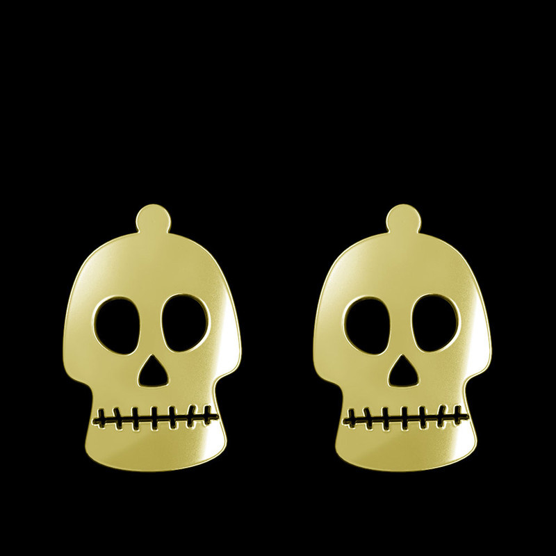 گوشواره طلا 18 عیار زنانه مدوپد مدل جمجمه کد GA1-15724 گوشواره طلا 18 عیار زنانه مدوپد مدل جمجمه کد GA1-15724