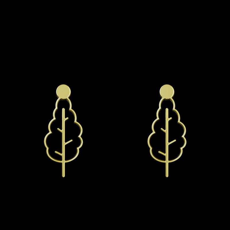 گوشواره طلا 18 عیار زنانه مدوپد مدل درخت کد GA1-15741 گوشواره طلا 18 عیار زنانه مدوپد مدل درخت کد GA1-15741