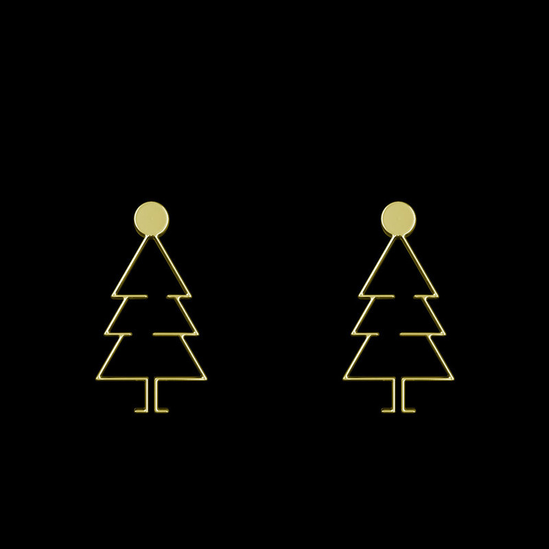 گوشواره طلا 18 عیار زنانه مدوپد مدل درخت کد GA1-15773 گوشواره طلا 18 عیار زنانه مدوپد مدل درخت کد GA1-15773