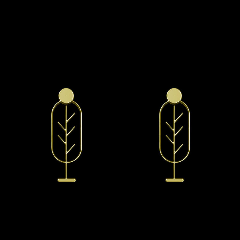 گوشواره طلا 18 عیار زنانه مدوپد مدل درخت کد GA1-15793 گوشواره طلا 18 عیار زنانه مدوپد مدل درخت کد GA1-15793