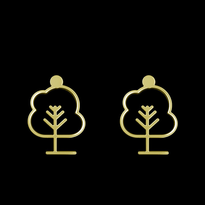 گوشواره طلا 18 عیار زنانه مدوپد مدل درخت کد GA1-15804 گوشواره طلا 18 عیار زنانه مدوپد مدل درخت کد GA1-15804