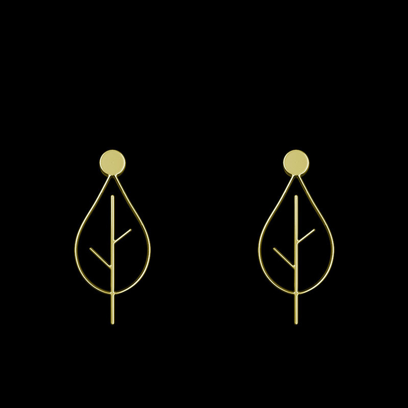 گوشواره طلا 18 عیار زنانه مدوپد مدل درخت کد GA1-15849 گوشواره طلا 18 عیار زنانه مدوپد مدل درخت کد GA1-15849