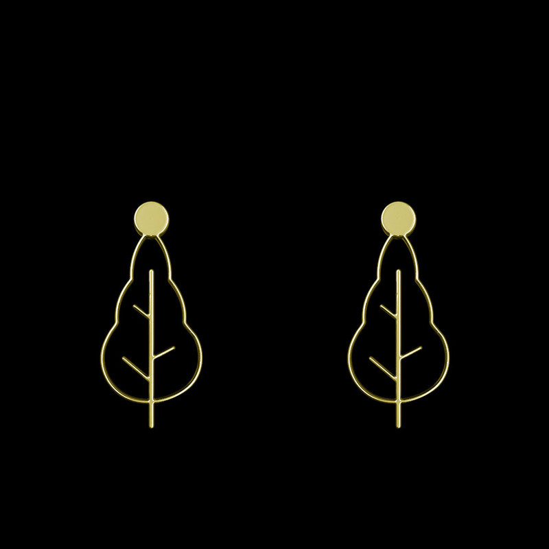 گوشواره طلا 18 عیار زنانه مدوپد مدل درخت کد GA1-15848 گوشواره طلا 18 عیار زنانه مدوپد مدل درخت کد GA1-15848