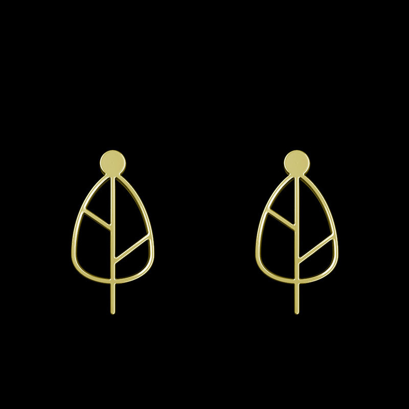 گوشواره طلا 18 عیار زنانه مدوپد مدل برگ کد GA1-15867 گوشواره طلا 18 عیار زنانه مدوپد مدل برگ کد GA1-15867