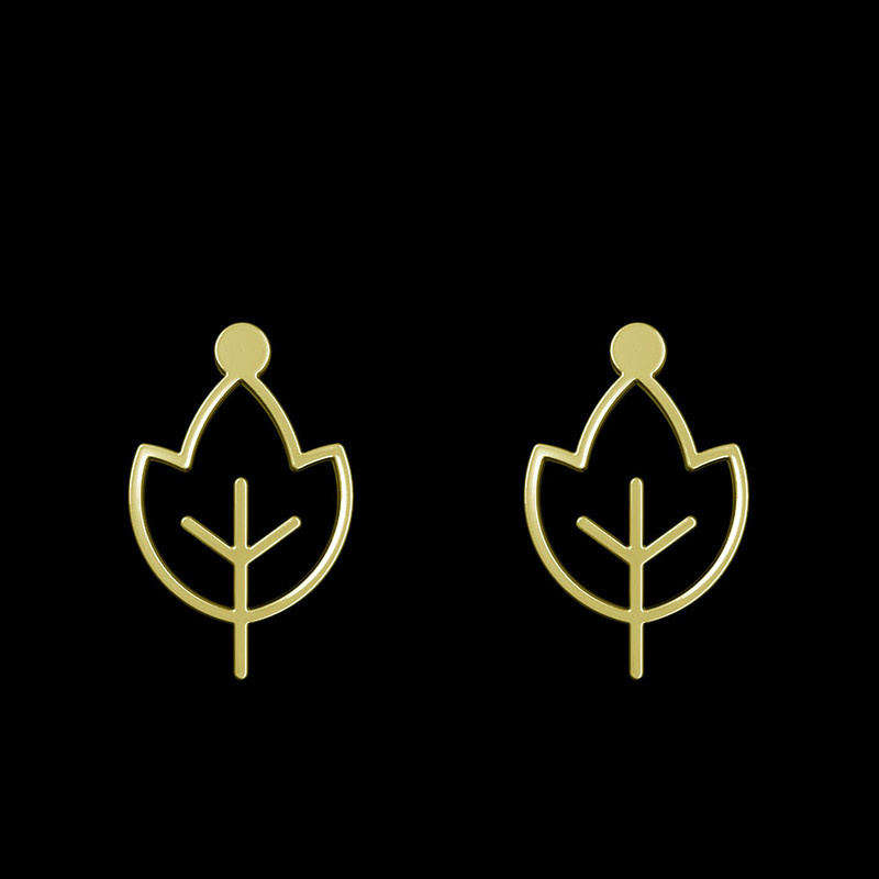 گوشواره طلا 18 عیار زنانه مدوپد مدل برگ کد GA1-15900 گوشواره طلا 18 عیار زنانه مدوپد مدل برگ کد GA1-15900