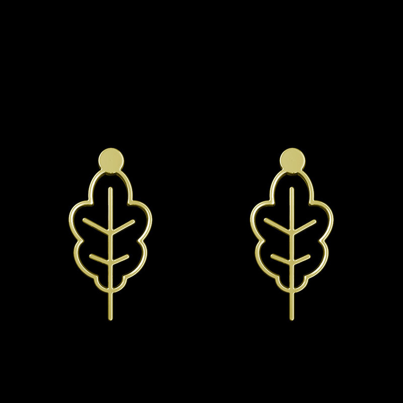 گوشواره طلا 18 عیار زنانه مدوپد مدل برگ کد GA1-15902 گوشواره طلا 18 عیار زنانه مدوپد مدل برگ کد GA1-15902