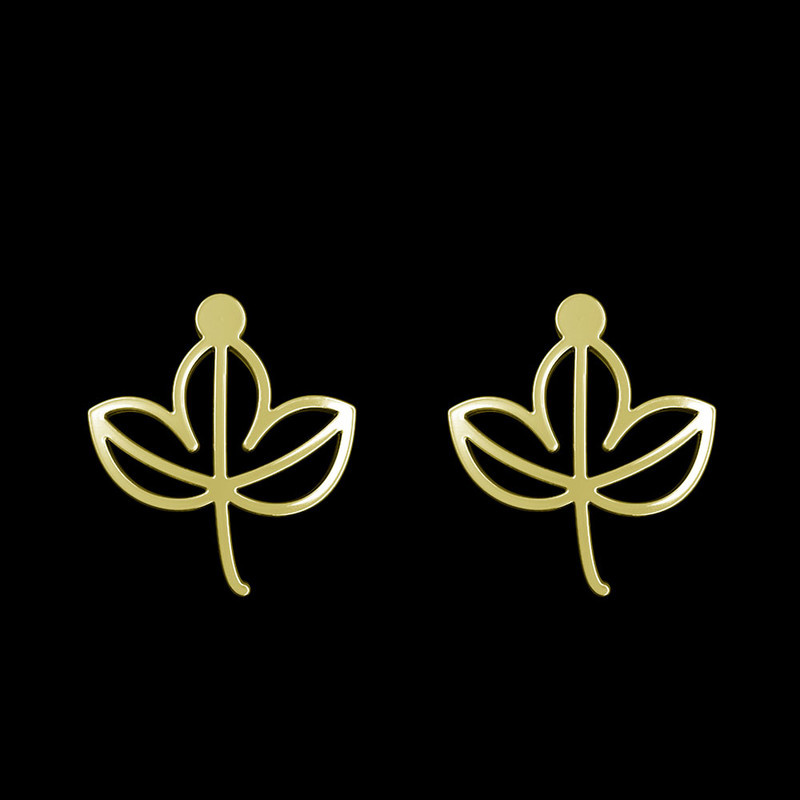 گوشواره طلا 18 عیار زنانه مدوپد مدل برگ کد GA1-16010 گوشواره طلا 18 عیار زنانه مدوپد مدل برگ کد GA1-16010