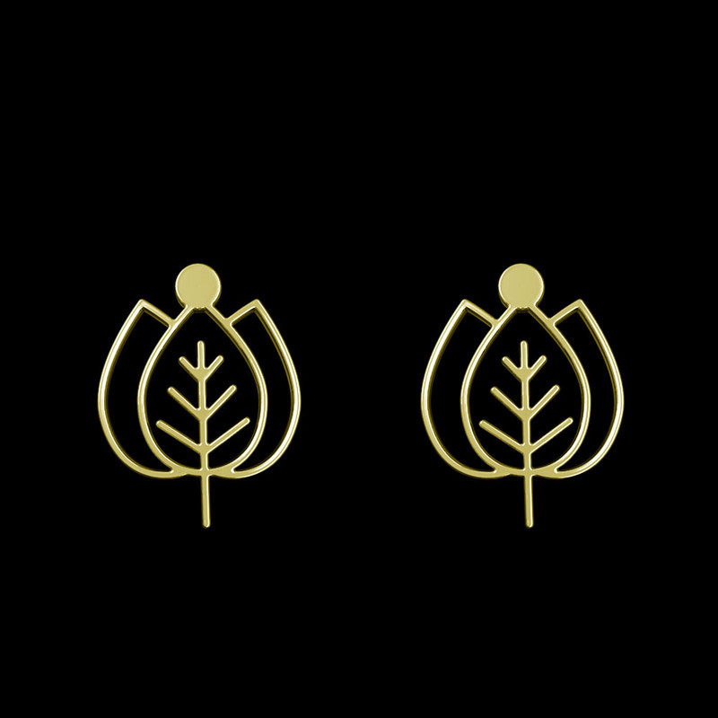 گوشواره طلا 18 عیار زنانه مدوپد مدل برگ کد GA1-16020 گوشواره طلا 18 عیار زنانه مدوپد مدل برگ کد GA1-16020