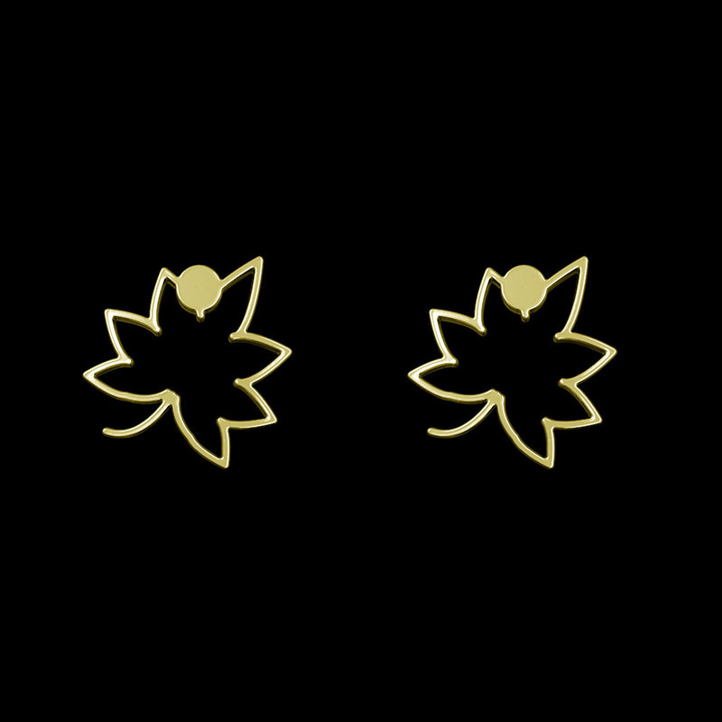 گوشواره طلا 18 عیار زنانه مدوپد مدل برگ کد GA1-16022 گوشواره طلا 18 عیار زنانه مدوپد مدل برگ کد GA1-16022