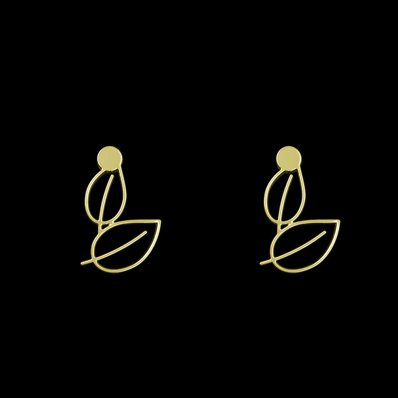 گوشواره طلا 18 عیار زنانه مدوپد مدل برگ کد GA1-16028 گوشواره طلا 18 عیار زنانه مدوپد مدل برگ کد GA1-16028