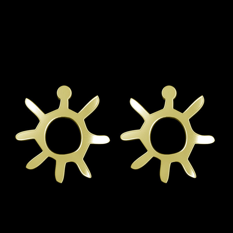 گوشواره طلا 18 عیار زنانه مدوپد مدل خورشید کد GA1-16172 گوشواره طلا 18 عیار زنانه مدوپد مدل خورشید کد GA1-16172