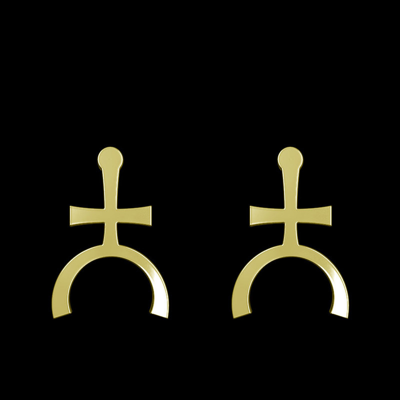 گوشواره طلا 18 عیار زنانه مدوپد مدل هندسی کد GA1-16276 گوشواره طلا 18 عیار زنانه مدوپد مدل هندسی کد GA1-16276