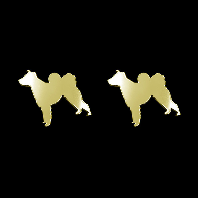 گوشواره طلا 18 عیار زنانه مدوپد مدل سگ کد GA1-16432