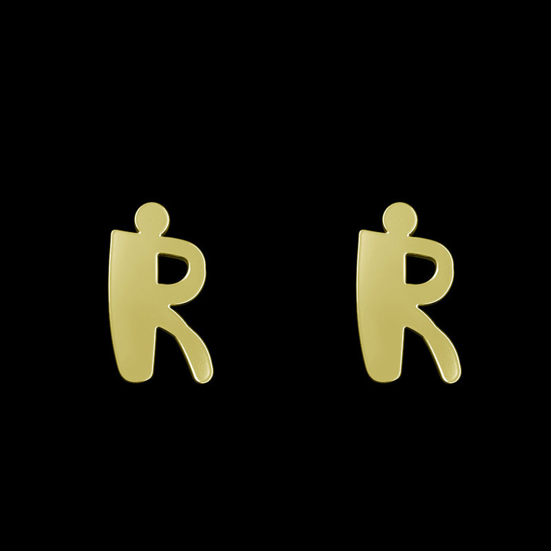 گوشواره طلا 18 عیار زنانه مدوپد مدل حرف R کد GA1-16649 گوشواره طلا 18 عیار زنانه مدوپد مدل حرف R کد GA1-16649