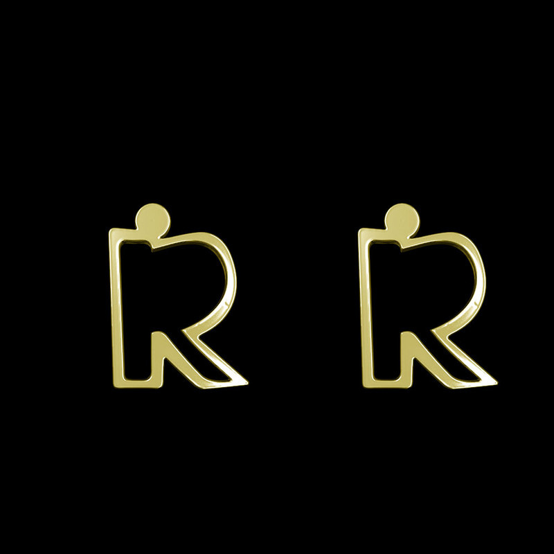 گوشواره طلا 18 عیار زنانه مدوپد مدل حرف R کد GA1-16698 گوشواره طلا 18 عیار زنانه مدوپد مدل حرف R کد GA1-16698