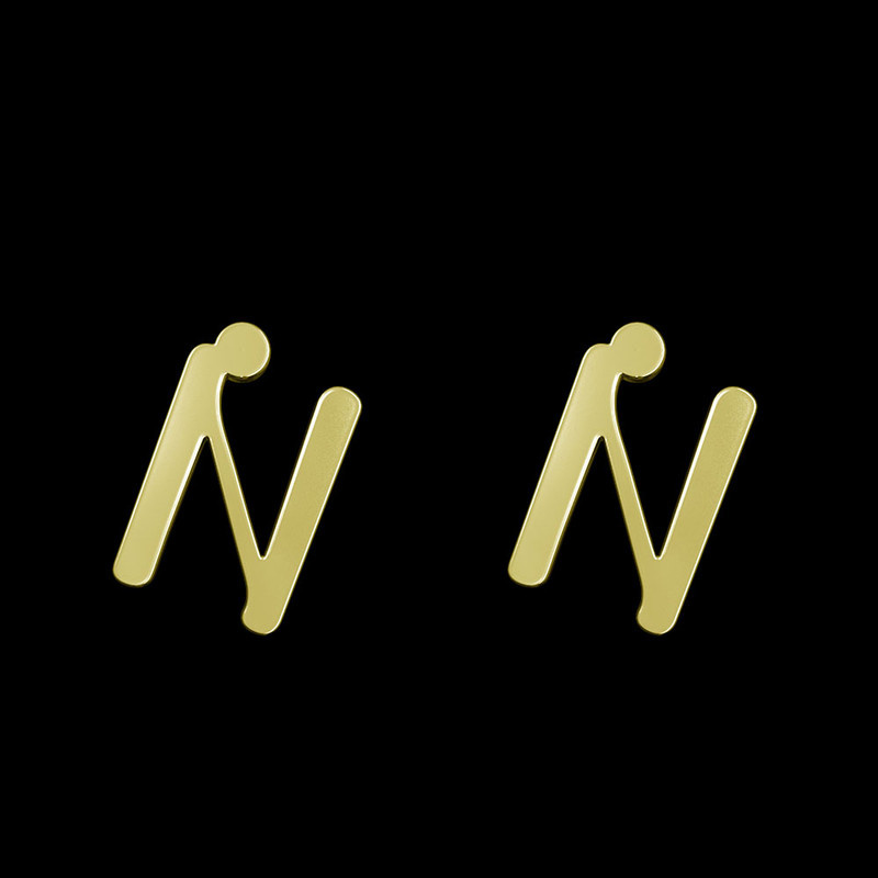 گوشواره طلا 18 عیار زنانه مدوپد مدل حرف N کد GA1-16794 گوشواره طلا 18 عیار زنانه مدوپد مدل حرف N کد GA1-16794