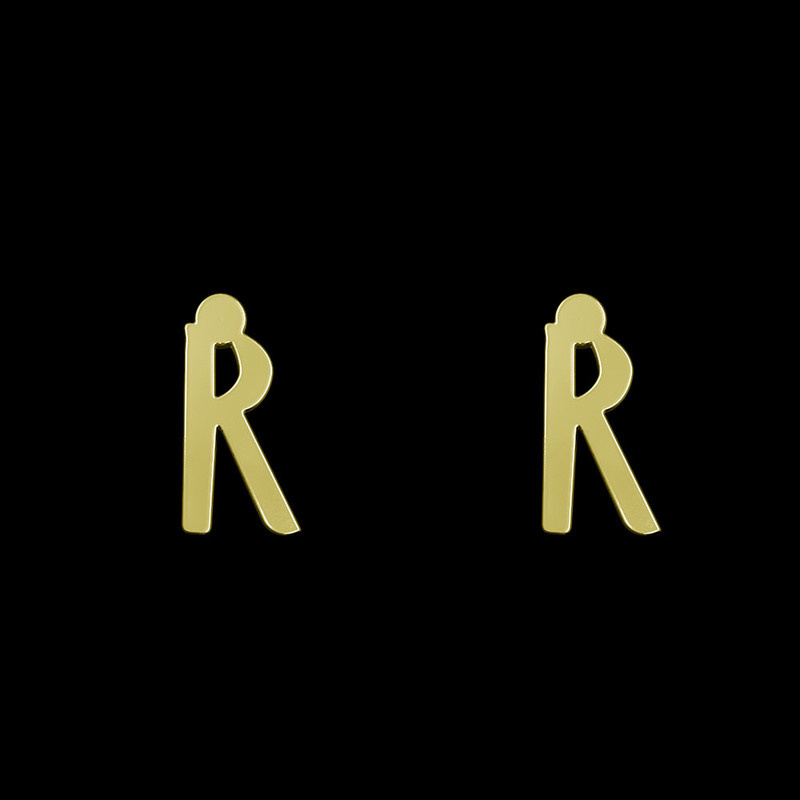 گوشواره طلا 18 عیار زنانه مدوپد مدل حرف R کد GA1-16826 گوشواره طلا 18 عیار زنانه مدوپد مدل حرف R کد GA1-16826