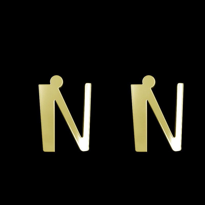 گوشواره طلا 18 عیار زنانه مدوپد مدل حرف N کد GA1-16848 گوشواره طلا 18 عیار زنانه مدوپد مدل حرف N کد GA1-16848