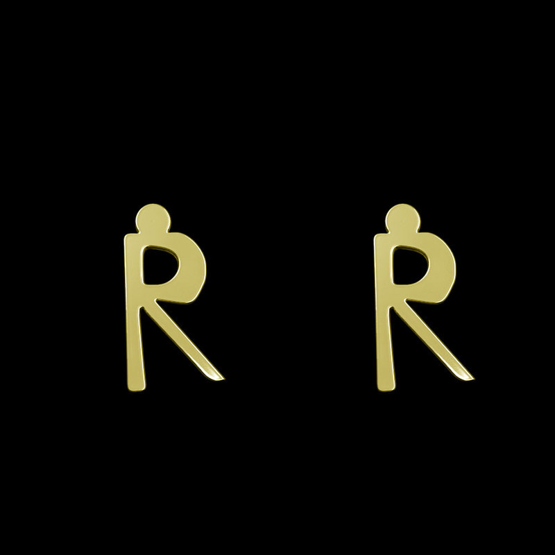 گوشواره طلا 18 عیار زنانه مدوپد مدل حرف R کد GA1-16852 گوشواره طلا 18 عیار زنانه مدوپد مدل حرف R کد GA1-16852