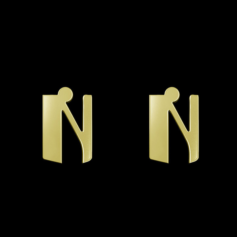 گوشواره طلا 18 عیار زنانه مدوپد مدل حرف N کد GA1-16874 گوشواره طلا 18 عیار زنانه مدوپد مدل حرف N کد GA1-16874