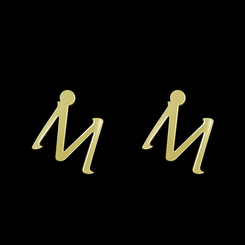 گوشواره طلا 18 عیار زنانه مدوپد مدل حرف M کد GA1-16925 گوشواره طلا 18 عیار زنانه مدوپد مدل حرف M کد GA1-16925