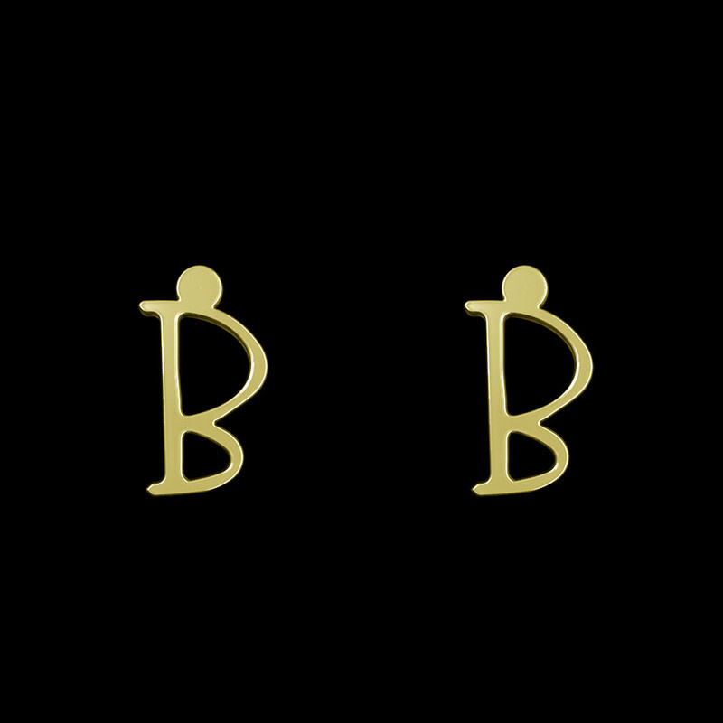 گوشواره طلا 18 عیار زنانه مدوپد مدل حرف B کد GA1-16966 گوشواره طلا 18 عیار زنانه مدوپد مدل حرف B کد GA1-16966