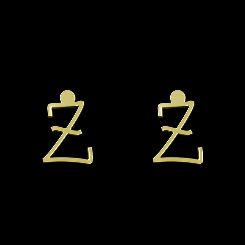 گوشواره طلا 18 عیار زنانه مدوپد مدل حرف Z کد GA1-17042 گوشواره طلا 18 عیار زنانه مدوپد مدل حرف Z کد GA1-17042