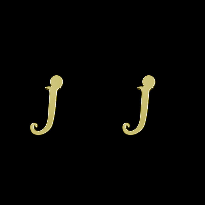 گوشواره طلا 18 عیار زنانه مدوپد مدل حرف J کد GA1-17052 گوشواره طلا 18 عیار زنانه مدوپد مدل حرف J کد GA1-17052