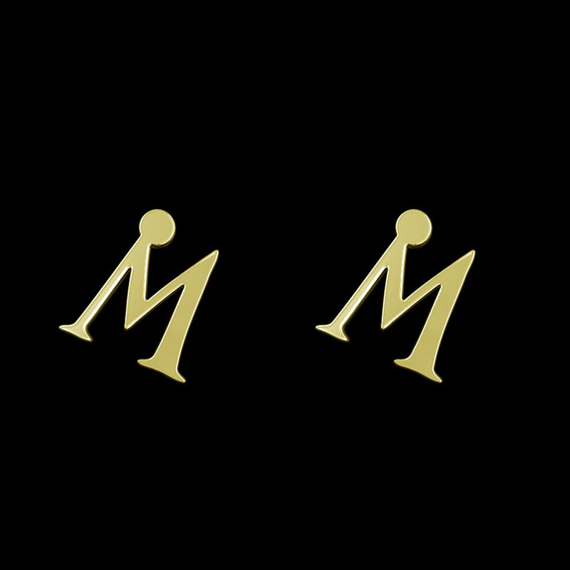 گوشواره طلا 18 عیار زنانه مدوپد مدل حرف M کد GA1-17055 گوشواره طلا 18 عیار زنانه مدوپد مدل حرف M کد GA1-17055