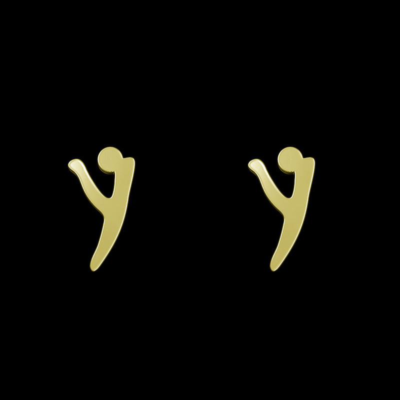 گوشواره طلا 18 عیار زنانه مدوپد مدل حرف Y کد GA1-17093 گوشواره طلا 18 عیار زنانه مدوپد مدل حرف Y کد GA1-17093