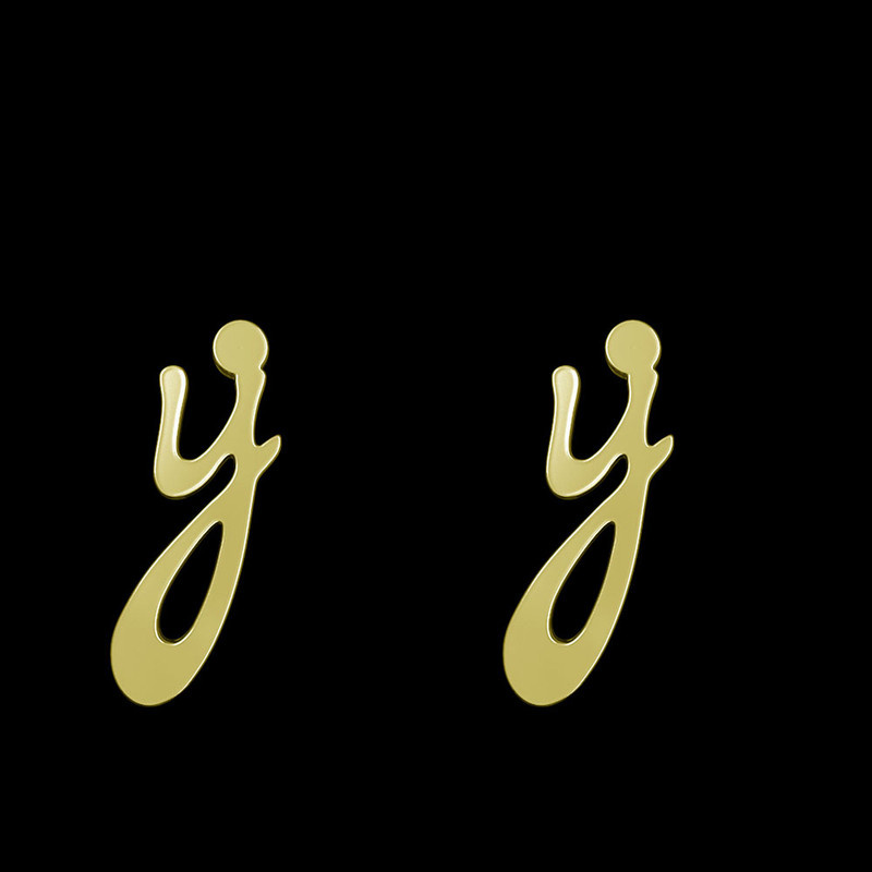 گوشواره طلا 18 عیار زنانه مدوپد مدل حرف Y کد GA1-17112 گوشواره طلا 18 عیار زنانه مدوپد مدل حرف Y کد GA1-17112