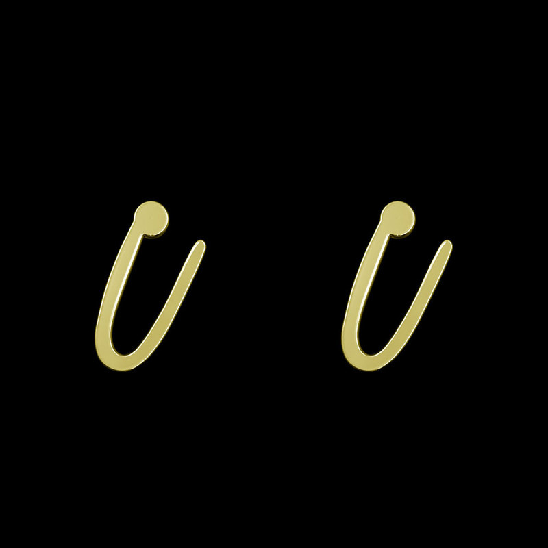 گوشواره طلا 18 عیار زنانه مدوپد مدل حرف U کد GA1-17193 گوشواره طلا 18 عیار زنانه مدوپد مدل حرف U کد GA1-17193