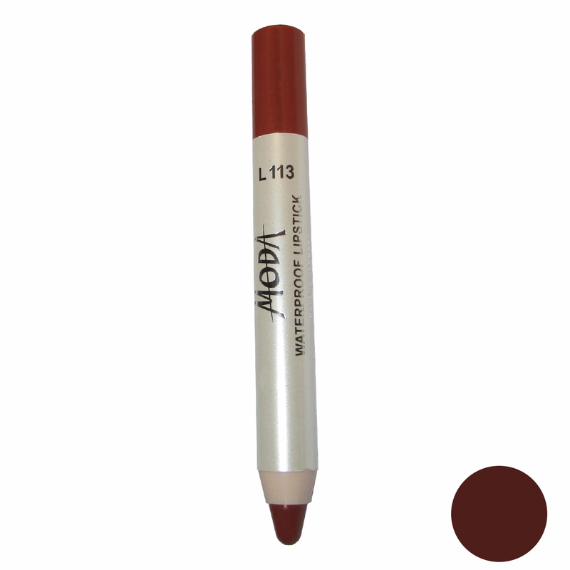 رژلب مدادی مودا مدل waterproof lipstick شماره L113 رژلب مدادی مودا مدل waterproof lipstick شماره L113