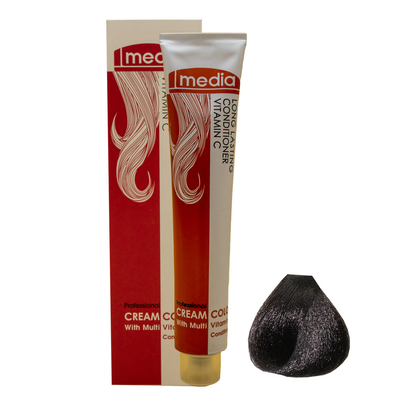 رنگ مو مدیا سری طبیعی شماره 1 حجم 100 میلی لیتر رنگ مشکی رنگ مو مدیا سری طبیعی شماره 1 حجم 100 میلی لیتر رنگ مشکی