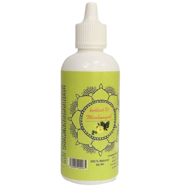 روغن تقویت کننده مو و ابرو ریش و سبیل مرهم یاب مدل خارخاسک حجم 80 میلی لیتر روغن تقویت کننده مو و ابرو ریش و سبیل مرهم یاب مدل خارخاسک حجم 80 میلی لیتر