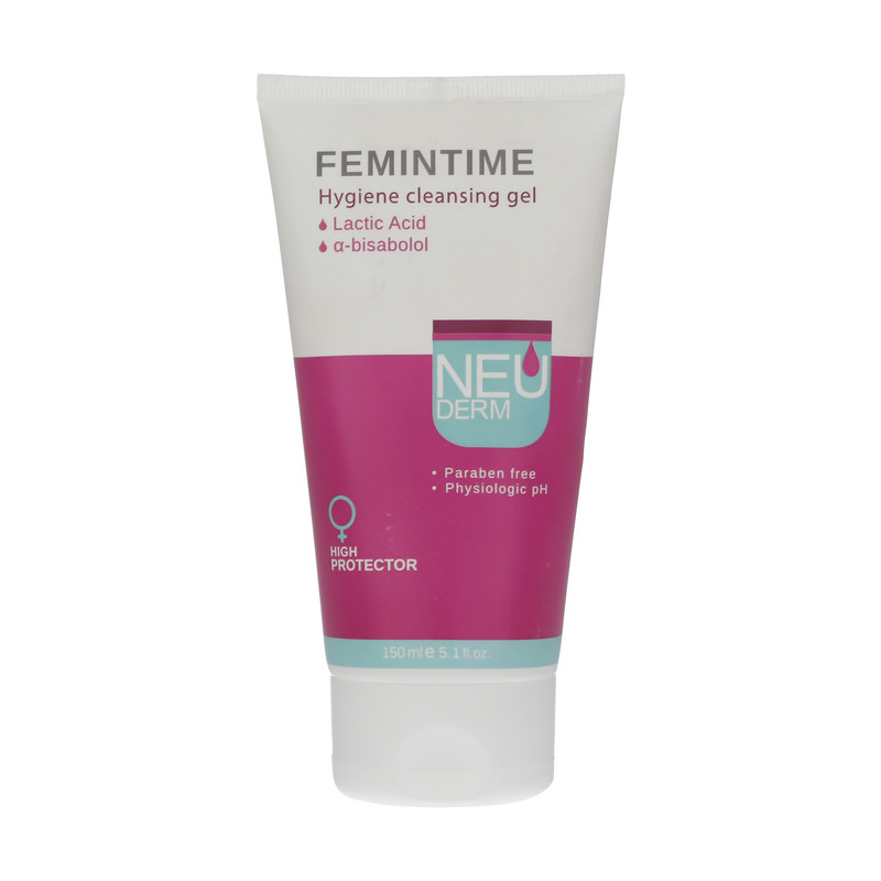 ژل بهداشتی بانوان نئودرم مدل Femintime حجم 150 میلی لیتر ژل بهداشتی بانوان نئودرم مدل Femintime حجم 150 میلی لیتر